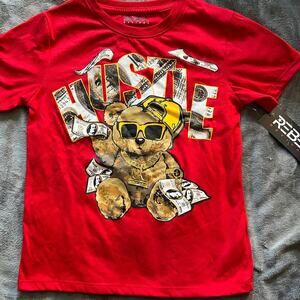 New Rebel Revival “Hustle” Boys T Shirt Sz 8